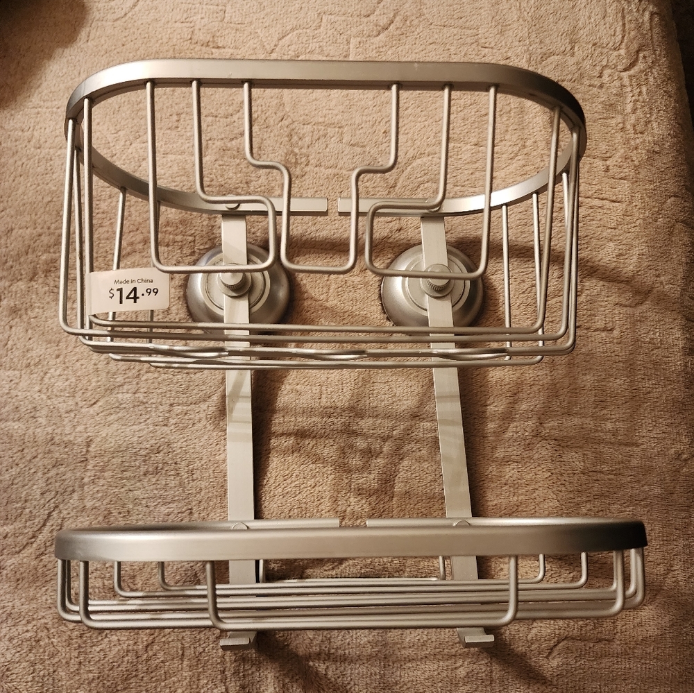 Bathroom 2 Tier Shower Rack